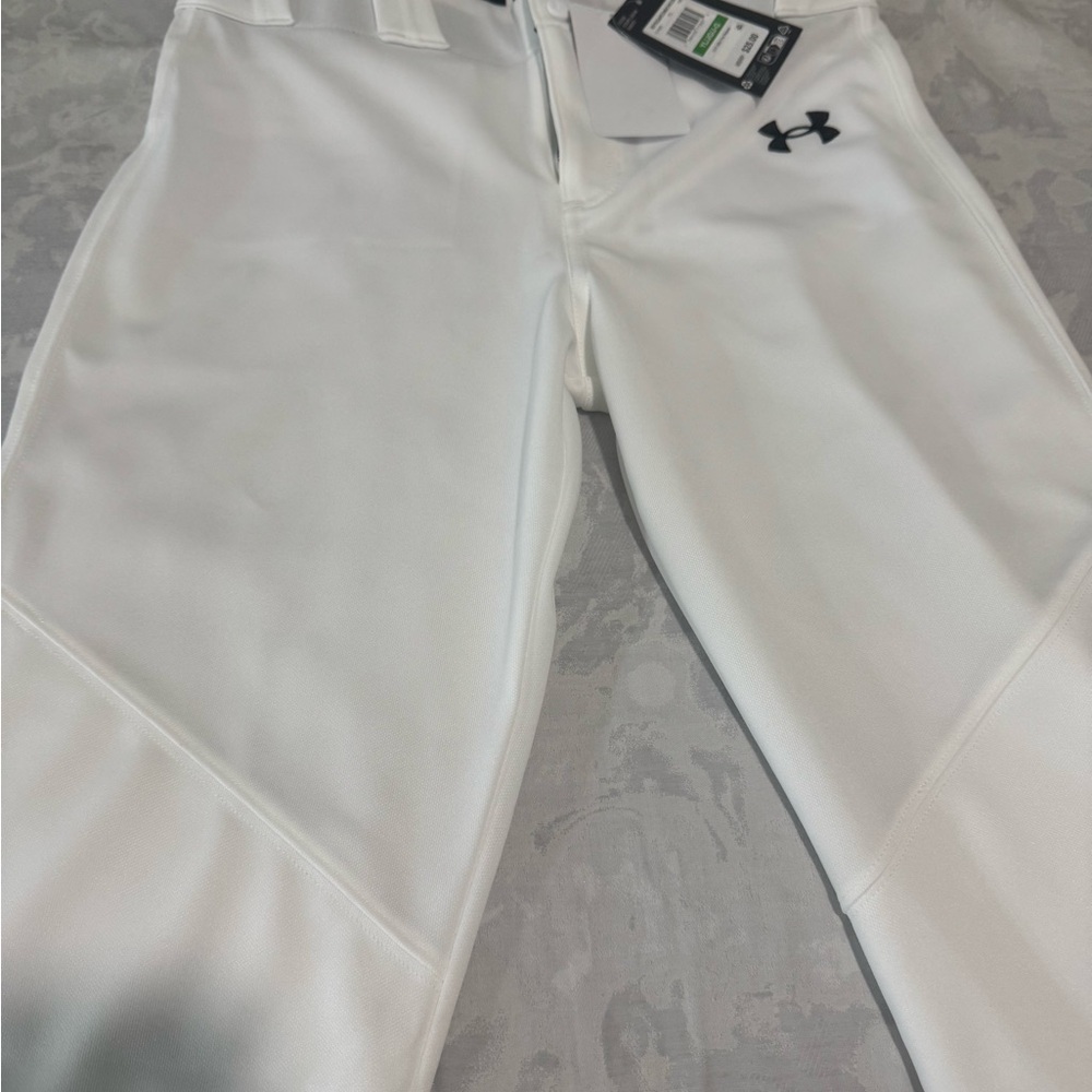 Under Armour White Baseball Pants